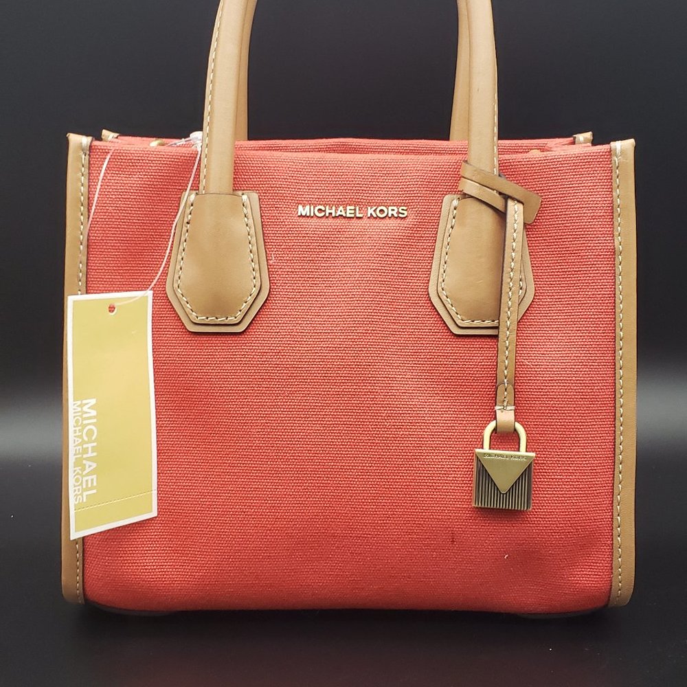 Super Cute Orange Denim Michael Kors Tote!
